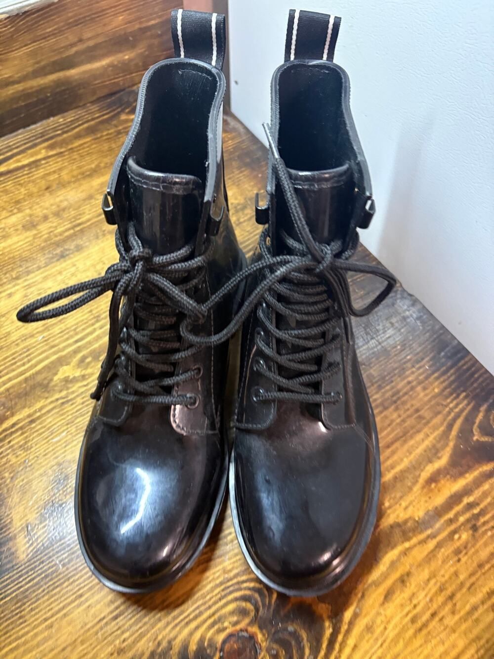 MICHAEL Michael Kors Black Combat Boots Size 9